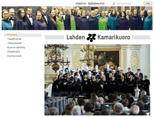 Tablet Screenshot of lahdenkamarikuoro.fi